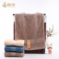 顺美M0029-1素色缎边毛巾